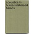 Acoustics in burner-stabilised flames