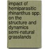 Impact of hemiparasitic rhinanthus spp. on the structure and dynamics semi-natural grasslands