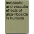 Metabolic And Vascular Effects Of Aica-riboside In Humans