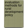 Evaluation methods for rural development policy door P. Roza