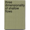 Three dimensionality of shallow flows door A.R. Cieslik