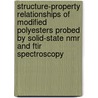 Structure-property Relationships Of Modified Polyesters Probed By Solid-state Nmr And Ftir Spectroscopy door M. Ziari