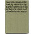 Neurodevelopmental toxicity detection by transcriptomics in an embryonic stem cell differentiation assay