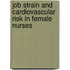 Job strain and cardiovascular risk in female nurses