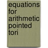 Equations for arithmetic pointed tori door J.R. Sijsling