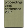 Proceedings Cinet Conference 2007 door M. Magnusson