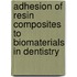 Adhesion of resin composites to biomaterials in dentistry