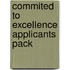 Commited to Excellence Applicants Pack