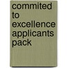 Commited to Excellence Applicants Pack door Efqm