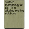 Surface morphology of Si(111) in alkaline etching solutions by I.A. Shah