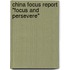 China Focus Report "Focus and persevere"