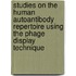 Studies on the human autoantibody repertoire using the phage display technique