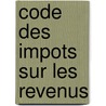 Code des impots sur les revenus door Marc Bourgeois