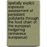 Spatially explicit exposure assessment of persistent pollutants through the food chain of the European hedgehog (Erinaceus europaeus)