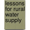 Lessons for Rural Water Supply by S. Smits