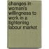 Changes in women's willingness to work in a tightening labour market