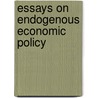 Essays on Endogenous Economic Policy door I. Mazza
