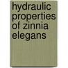 Hydraulic properties of zinnia elegans door P. Twumasi