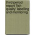 Third period report 'Fish Quality' labelling and monitoring