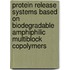 Protein release systems based on biodegradable amphiphilic multiblock copolymers