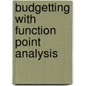 Budgetting with function point analysis door Nesma