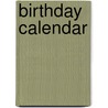 Birthday Calendar door G. Pattyn