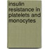 Insulin resistance in platelets and monocytes