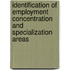 Identification of employment concentration and specialization areas