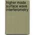 Higher mode surface wave interferometry