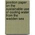 Position paper on the sustainable use of cooling water from the Wadden Sea