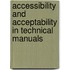 Accessibility and acceptability in technical manuals