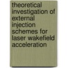 Theoretical investigation of external injection schemes for laser wakefield acceleration door M.J.H. Luttikhof