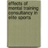 Effects of mental training consultancy in elite sports