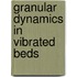Granular dynamics in vibrated beds