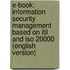 E-book: Information Security Management Based On Itil And Iso 20000 (english Version)