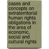 Cases and concepts on extraterritorial human rights obligations in the area of economic, social and cultural rights