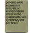 Genome-wide Expression Analysis Of Environmental Stress In The Cyanobacterium Synechocystis Pcc 6803