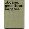 .docs//m. Geopoliticart Magazine by P. Forouhar