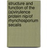 Structure And Function Of The (a)virulence Protein Nip/of Rhynchosporium Secalis by K.A.E. van 'T. Slot