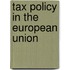 Tax policy in the European Union