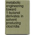 Metabolic engineering toward 1-butanol derivates in solvent producing Clostridia