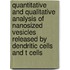 Quantitative and qualitative analysis of nanosized vesicles released by dendritic cells and T cells