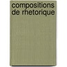 Compositions de Rhetorique door T. Cowley