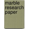Marble Research Paper door Thekla Gils