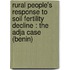 Rural people's response to soil fertility decline : the Adja case (Benin)