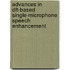 Advances In Dft-based Single-microphone Speech Enhancement