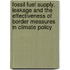 Fossil fuel supply, leakage and the effectiveness of border measures in climate policy