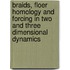 Braids, Floer homology and forcing in two and three dimensional dynamics