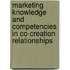 Marketing knowledge and competencies in co-creation relationships