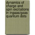 Dynamics Of Charge And Spin Excitations In Ingaas/gaas Quantum Dots